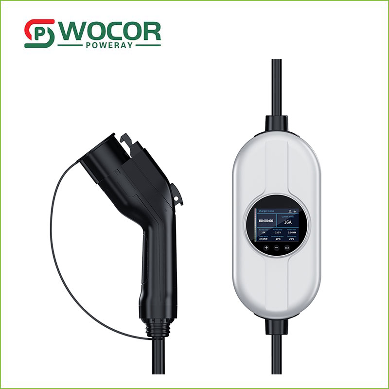 7.5KW Portable EV Charger With LCD